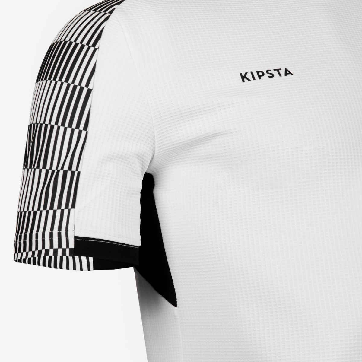 Decathlon | Kipsta Men's Football Jersey T-shirt - Black & White, S