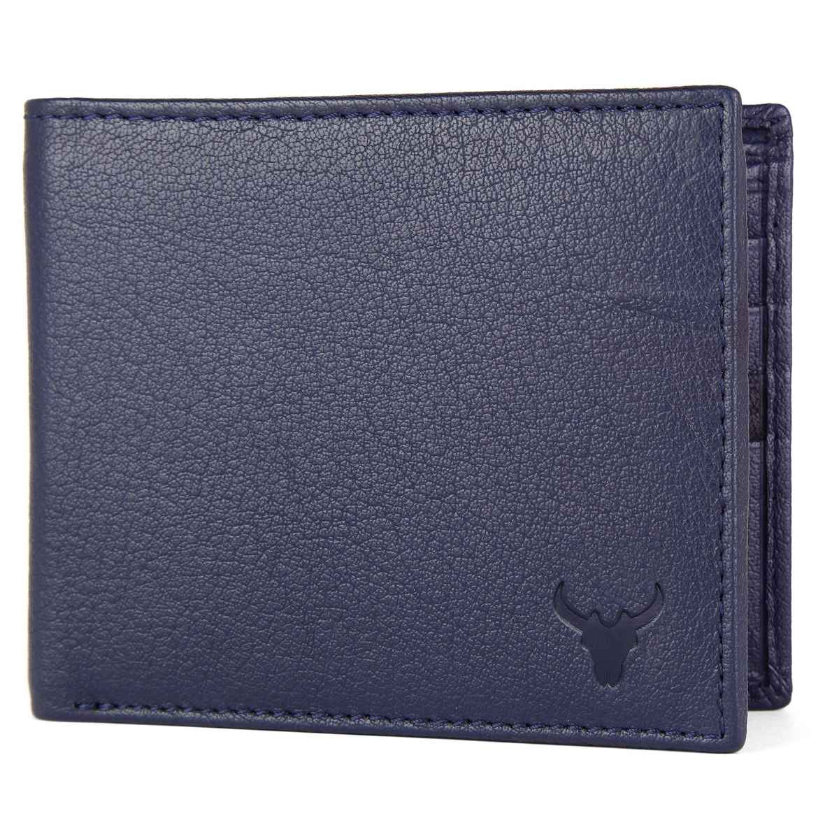 Wildhorn Men's Genuine Leather Bi-fold Wallet | Blue