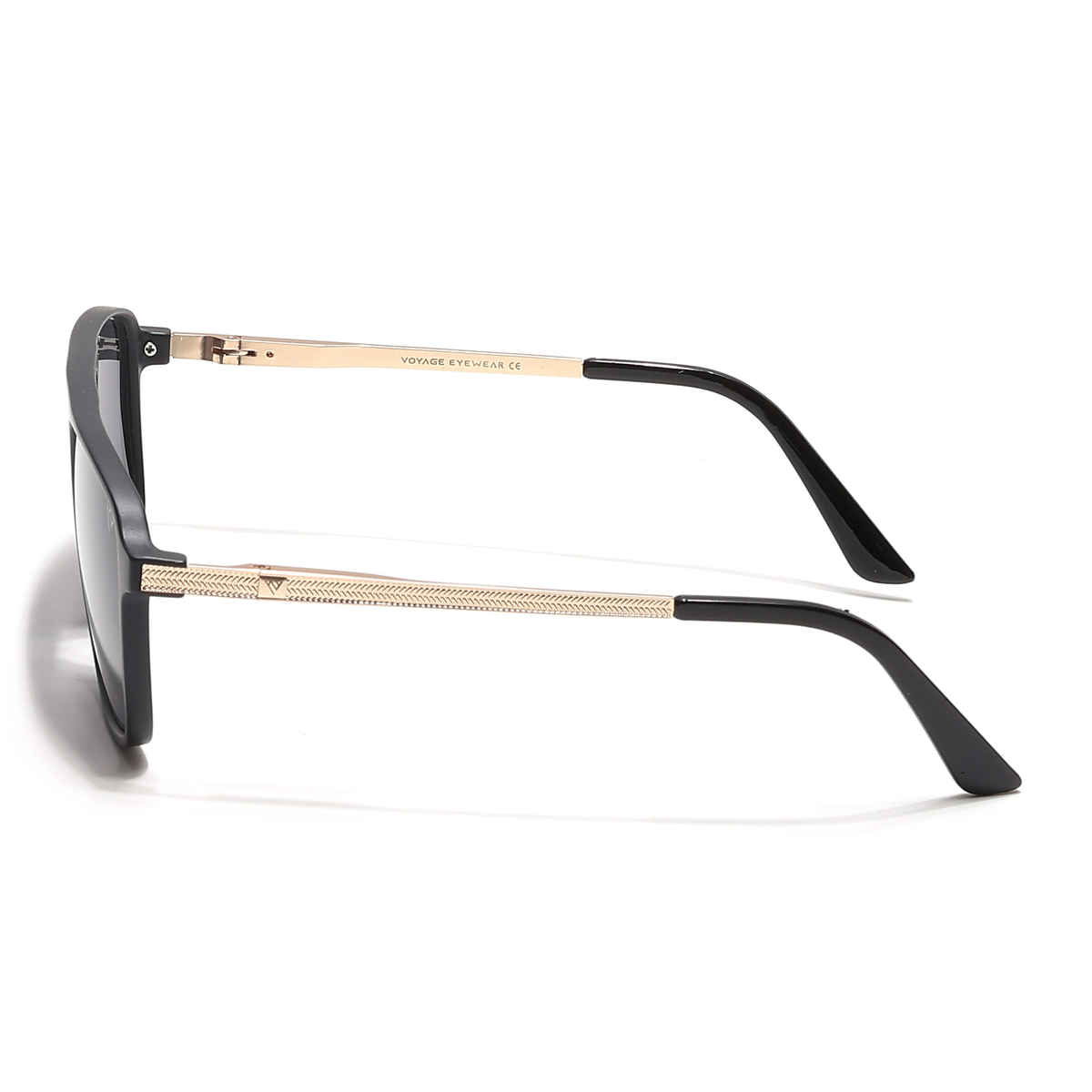 Voyage Unisex Plastic Wayfarer Sunglasses | Black - L