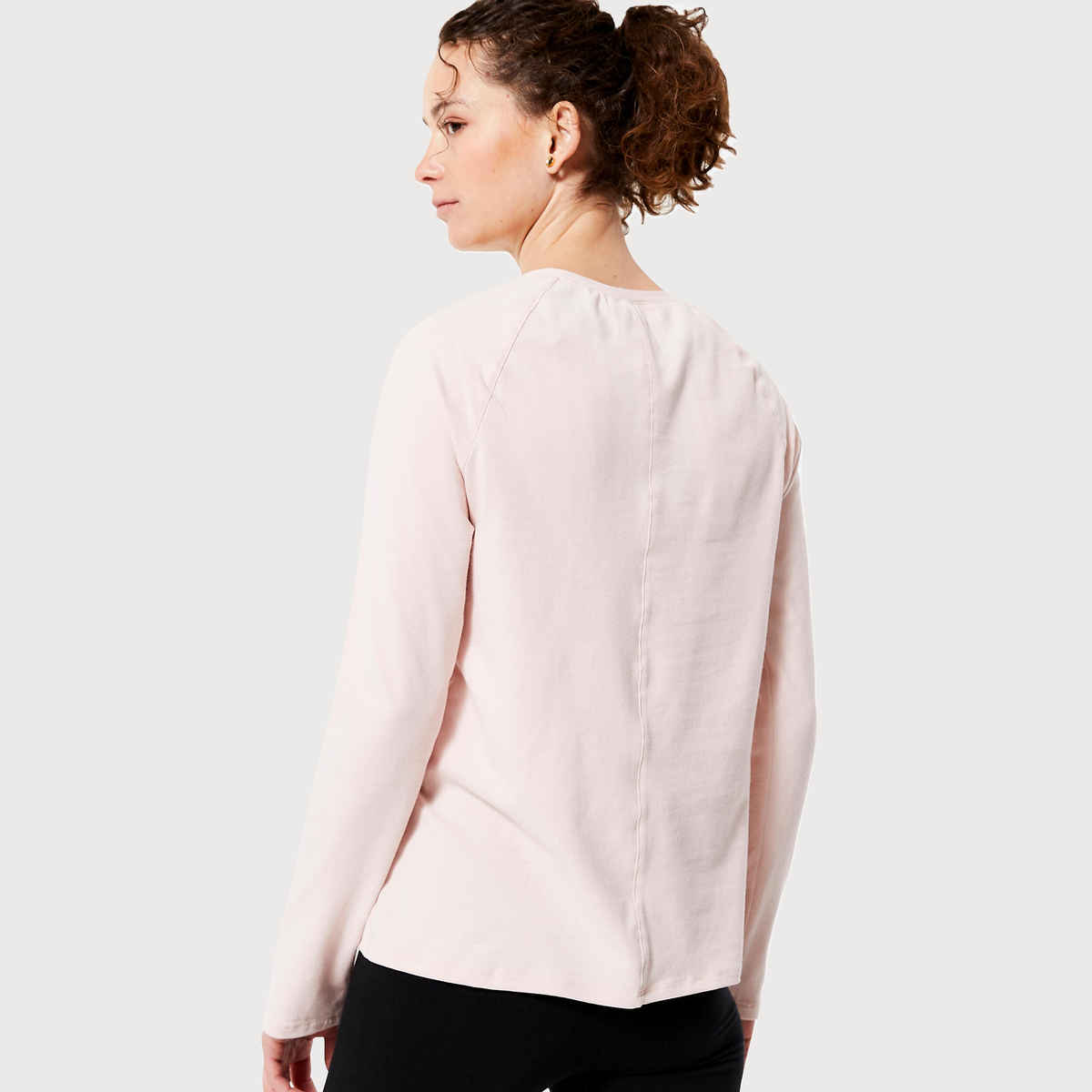 Decathlon | Domyos WoMen's Long-Sleeved Fitness T-Shirt | Light Pink - L
