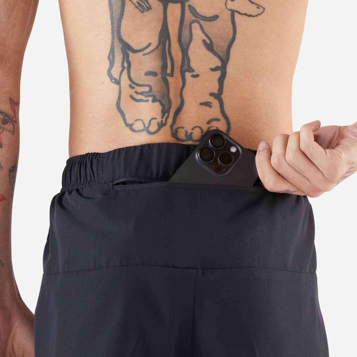 Decathlon Kalenji Men's Breathable Quick Dry Running Shorts | Black | M
