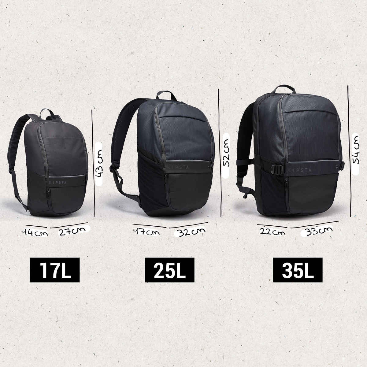 Decathlon Kipsta Football Backpack Bags | Navy Blue | 17L