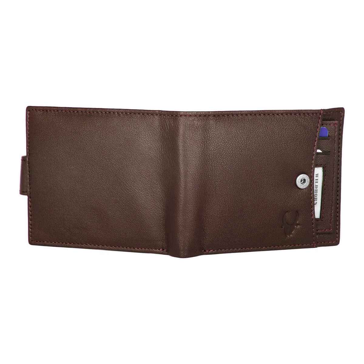 Wildhorn Men's Genuine Leather Bi-fold Wallet | Brown