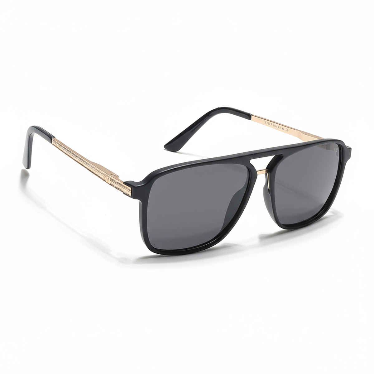 Voyage Unisex Plastic Wayfarer Sunglasses | Black - L