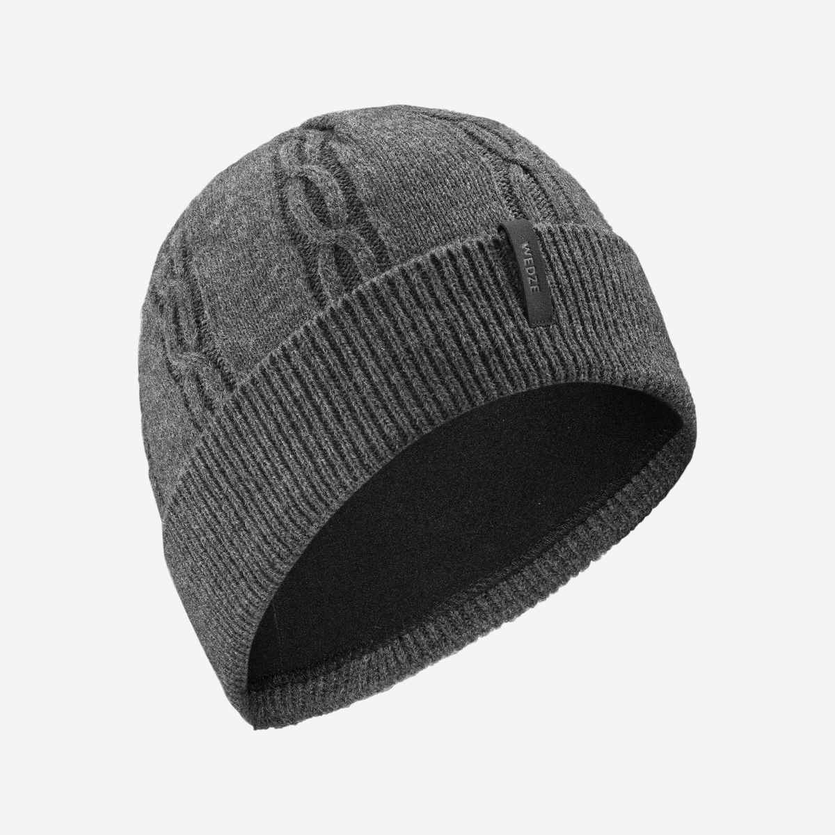 Decathlon | Wedze | Unisex Warm Winter Beanie Cap | Dark Grey - M
