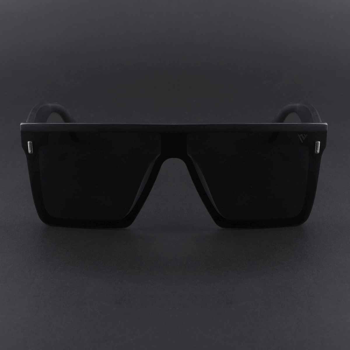 Voyage Unisex Wayfarer Sunglasses | Black - L