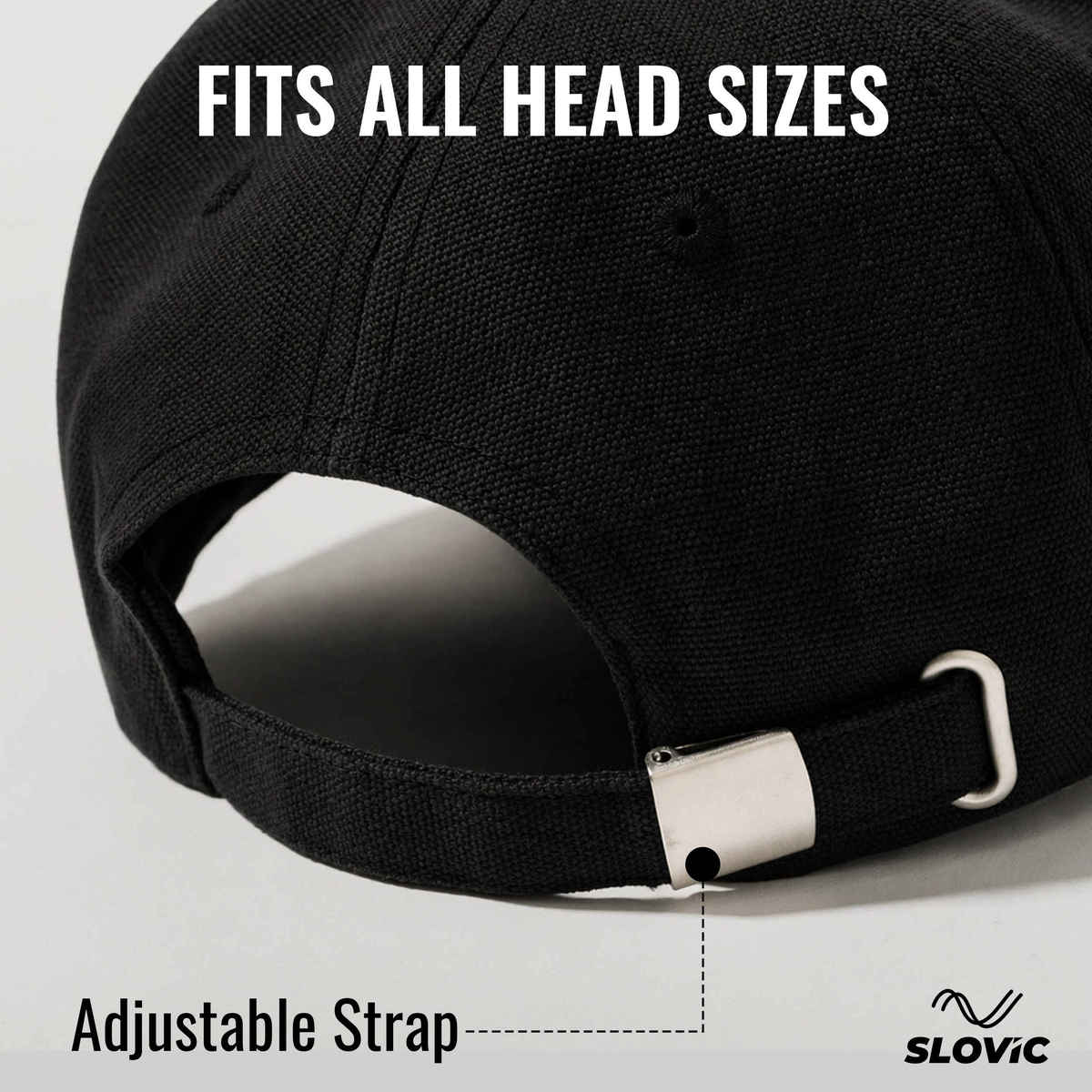 Slovic Unisex Cotton Baseball Cap | Casual, Travel & Daily Wear with Adjutsable Straps