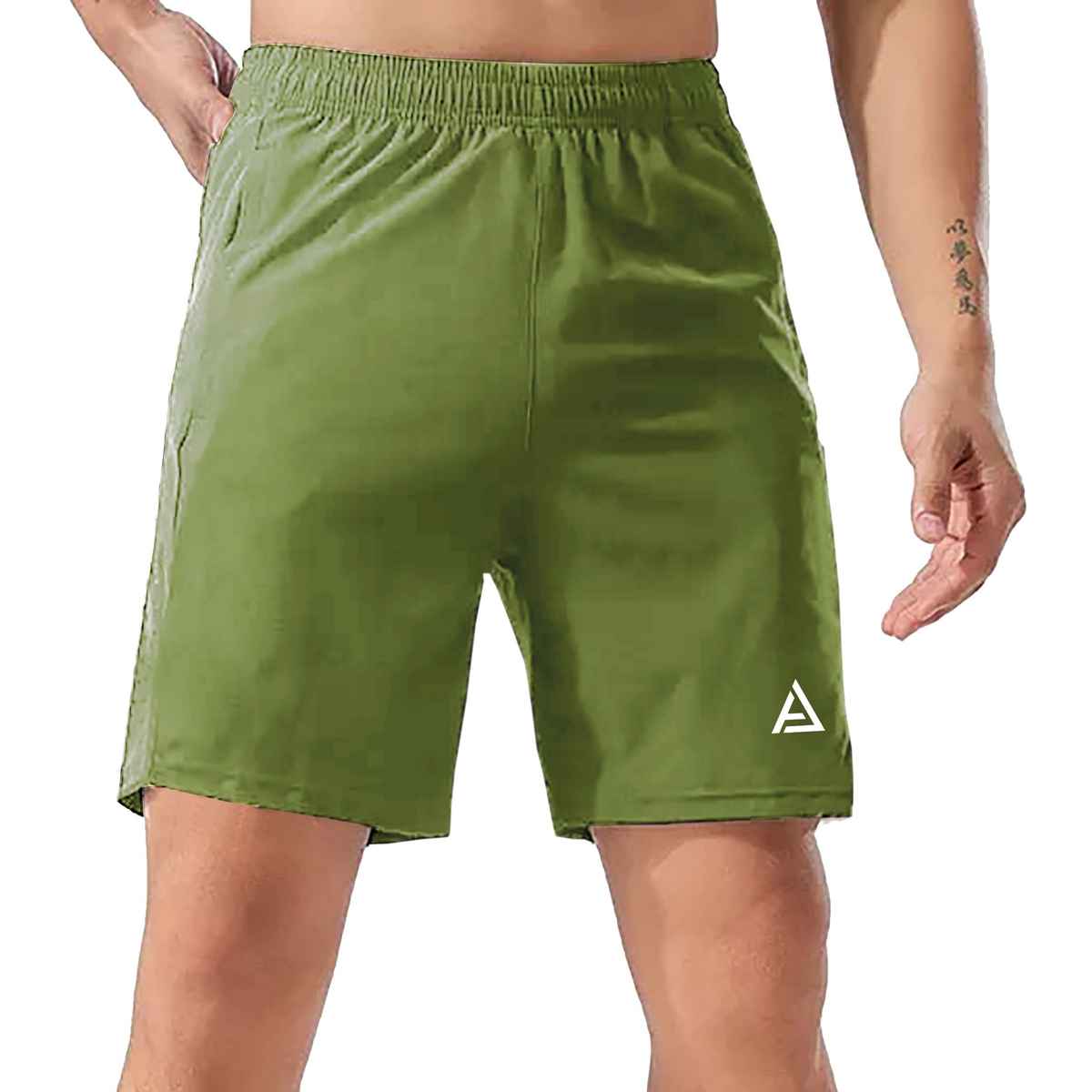 Avolt Men's Regular Fit Shorts Super Comfortable Half Pants | Light Green - L