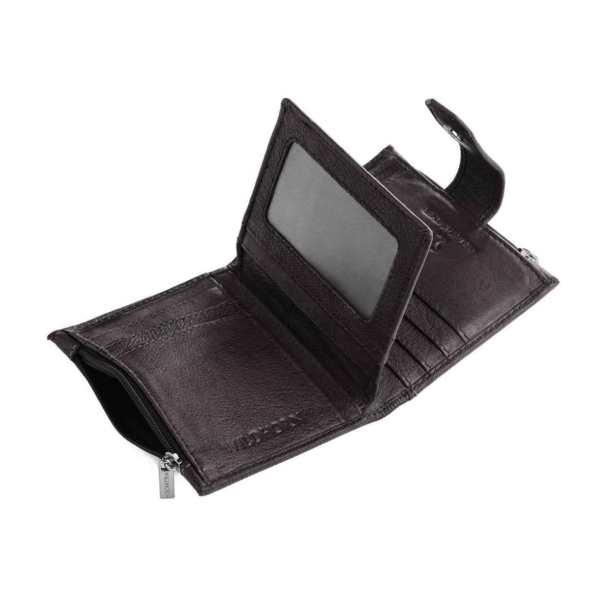 Wildhorn Men's Brand Logo Genuine Leather Wallet | Brown