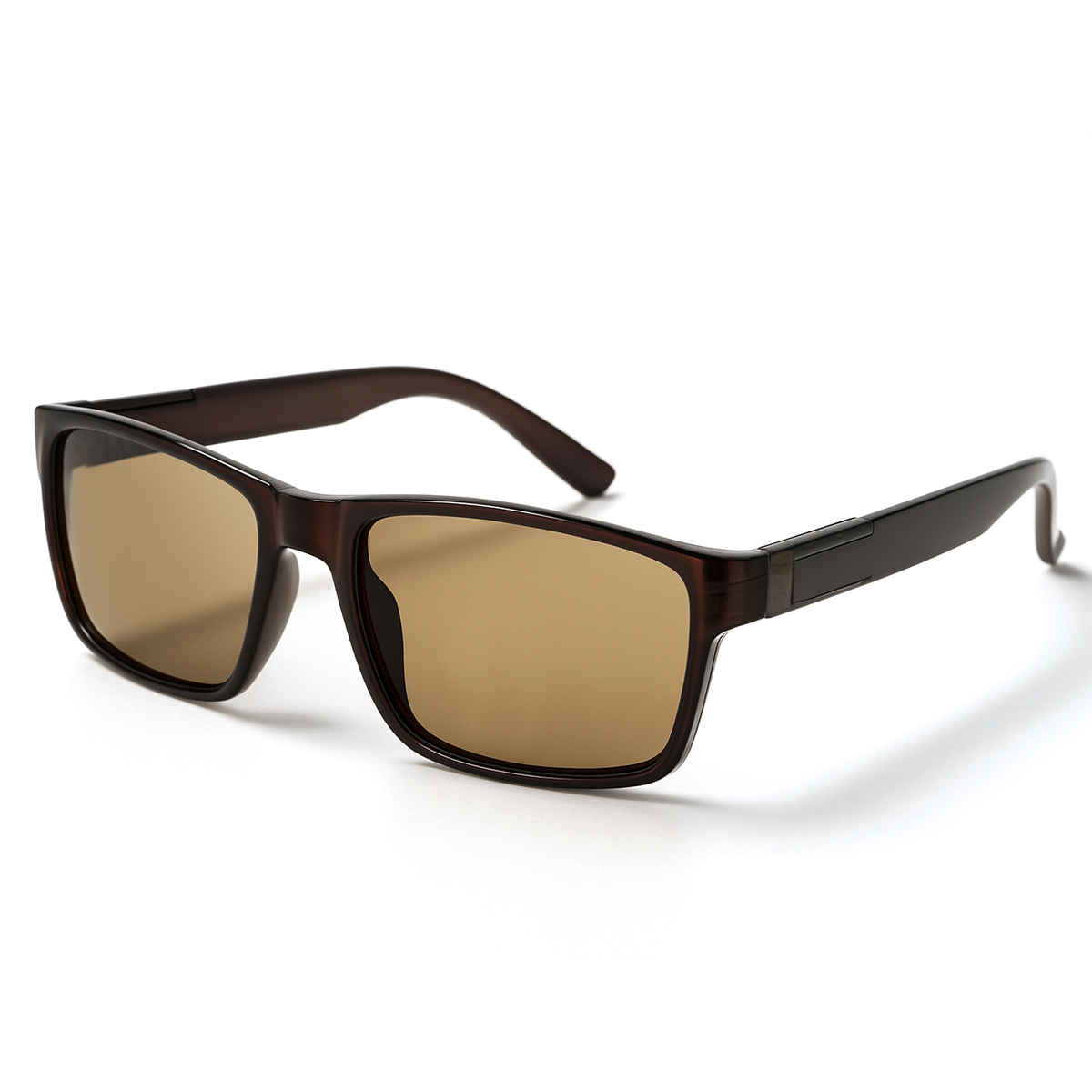 Slovic Stylish Full-Rim Frame Wayfarer Sunglasses for Adults With UV Protected Lenses | Brown