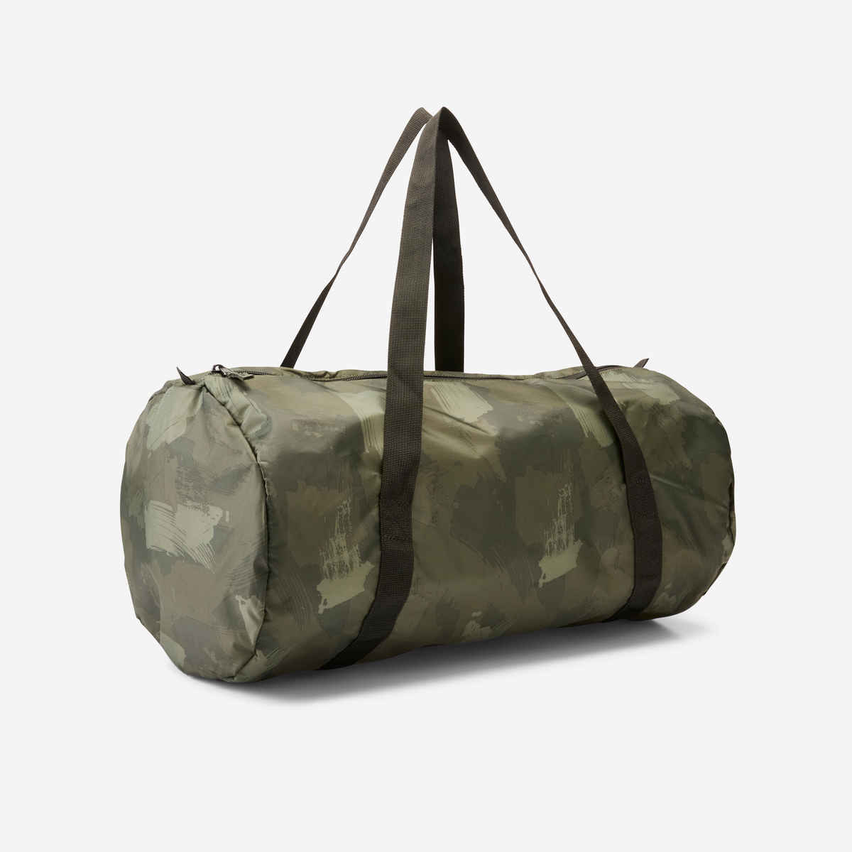 Decathlon Unisex Camouflage Polyester Duffle Bag | Green Camouflage | 30 L | One size
