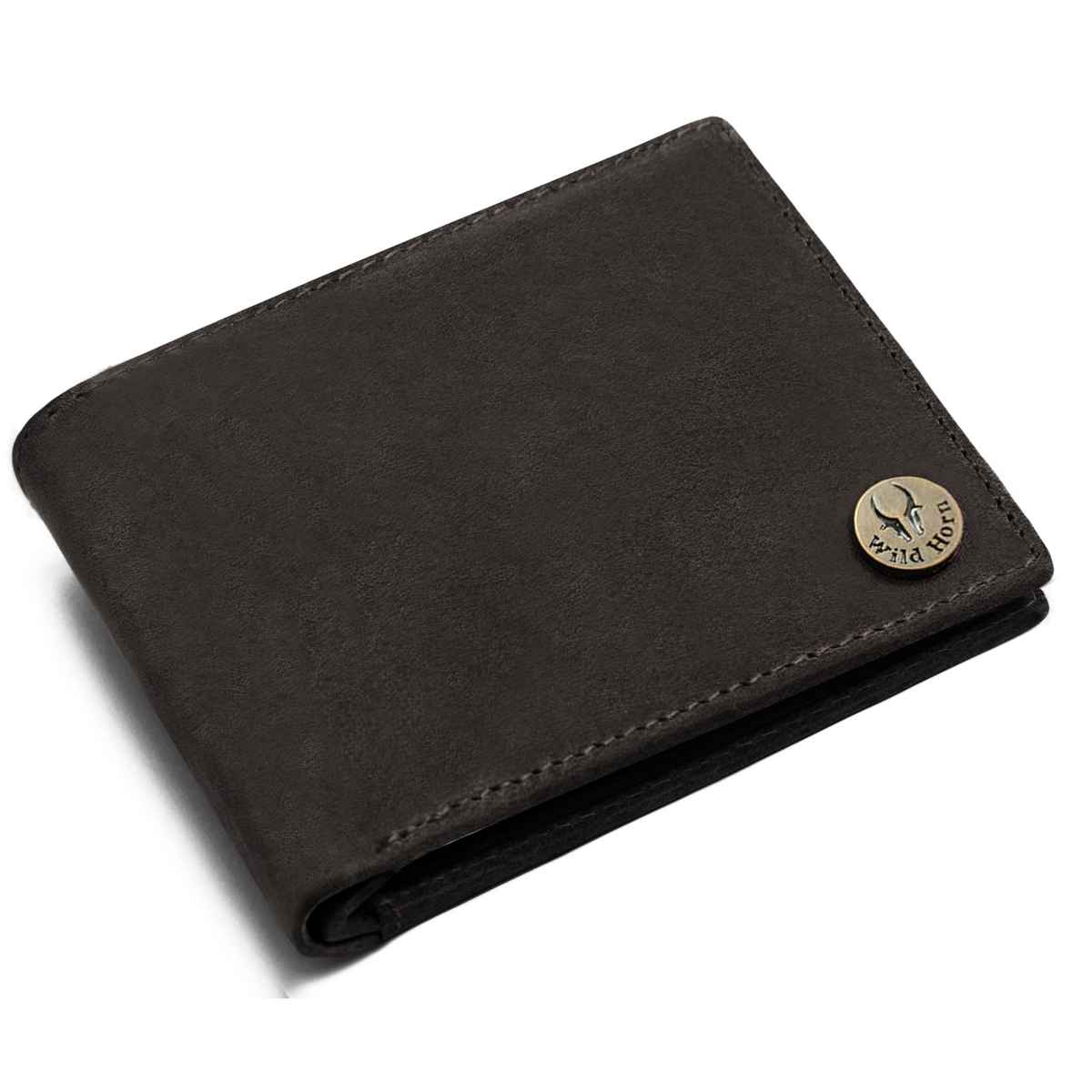 Wildhorn Men's Genuine Leather Bi-fold Wallet | Black