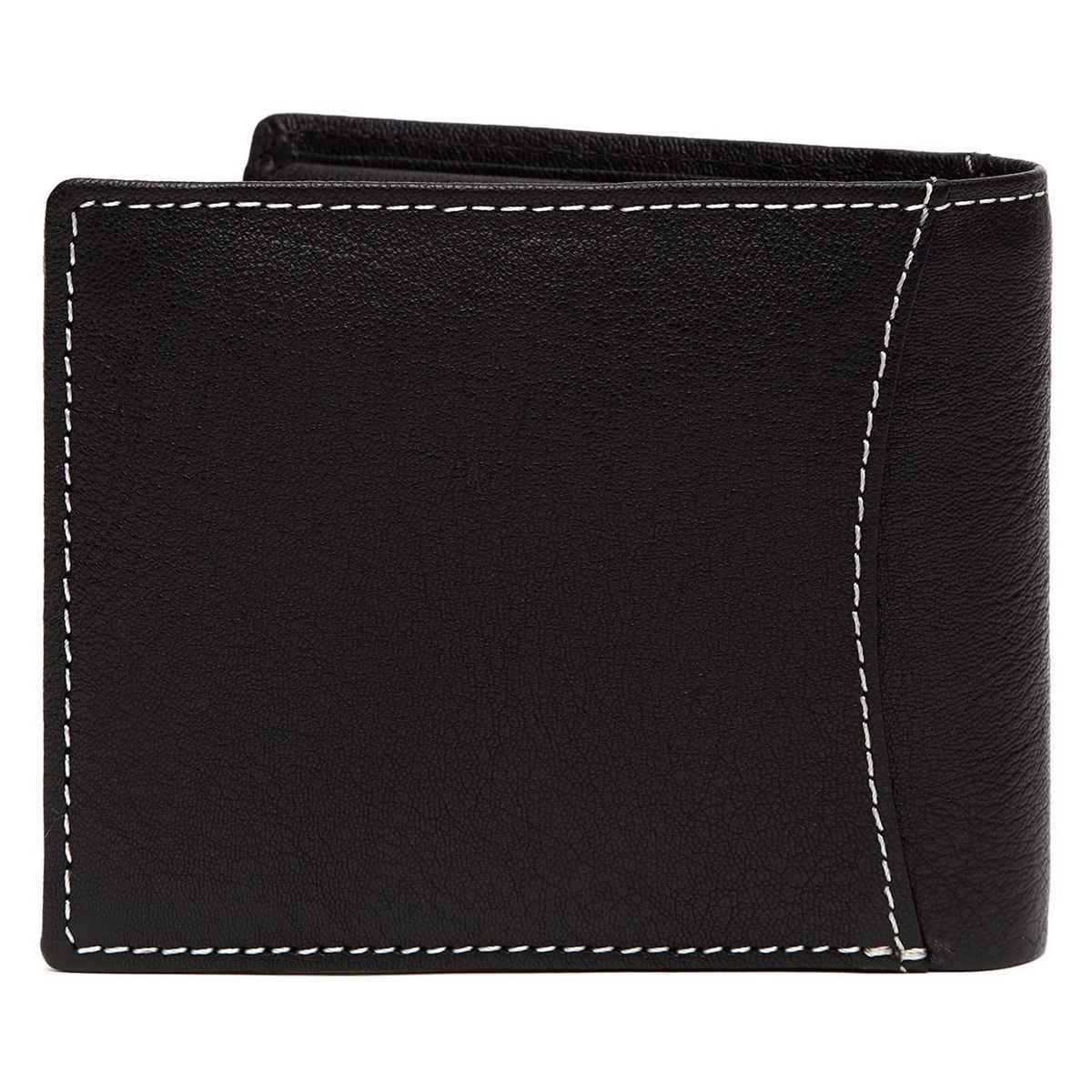 Wildhorn Men's Genuine Leather Bi-fold Wallet | Black