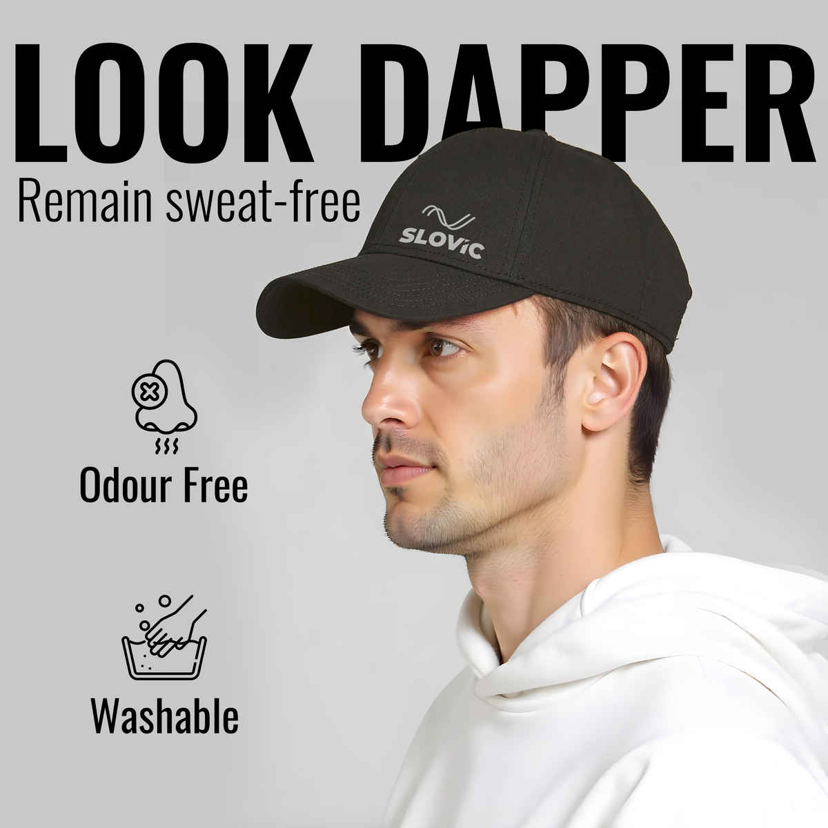 Slovic Unisex Baseball Cap | Casual, Outdoor, Travel Wear with Adjutsable Straps