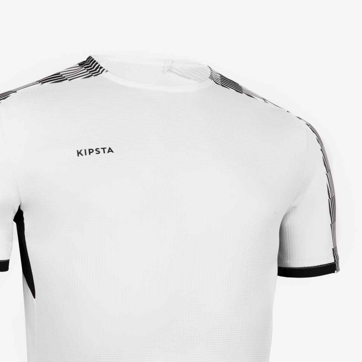 Decathlon | Kipsta Men's Football Jersey T-shirt - Black & White - XL