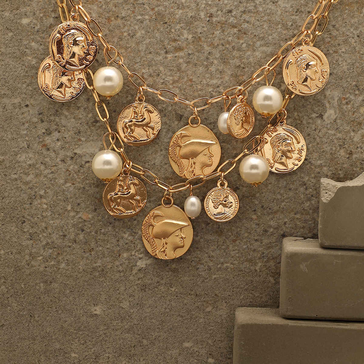 Sohi Gold Plated Designer Necklace