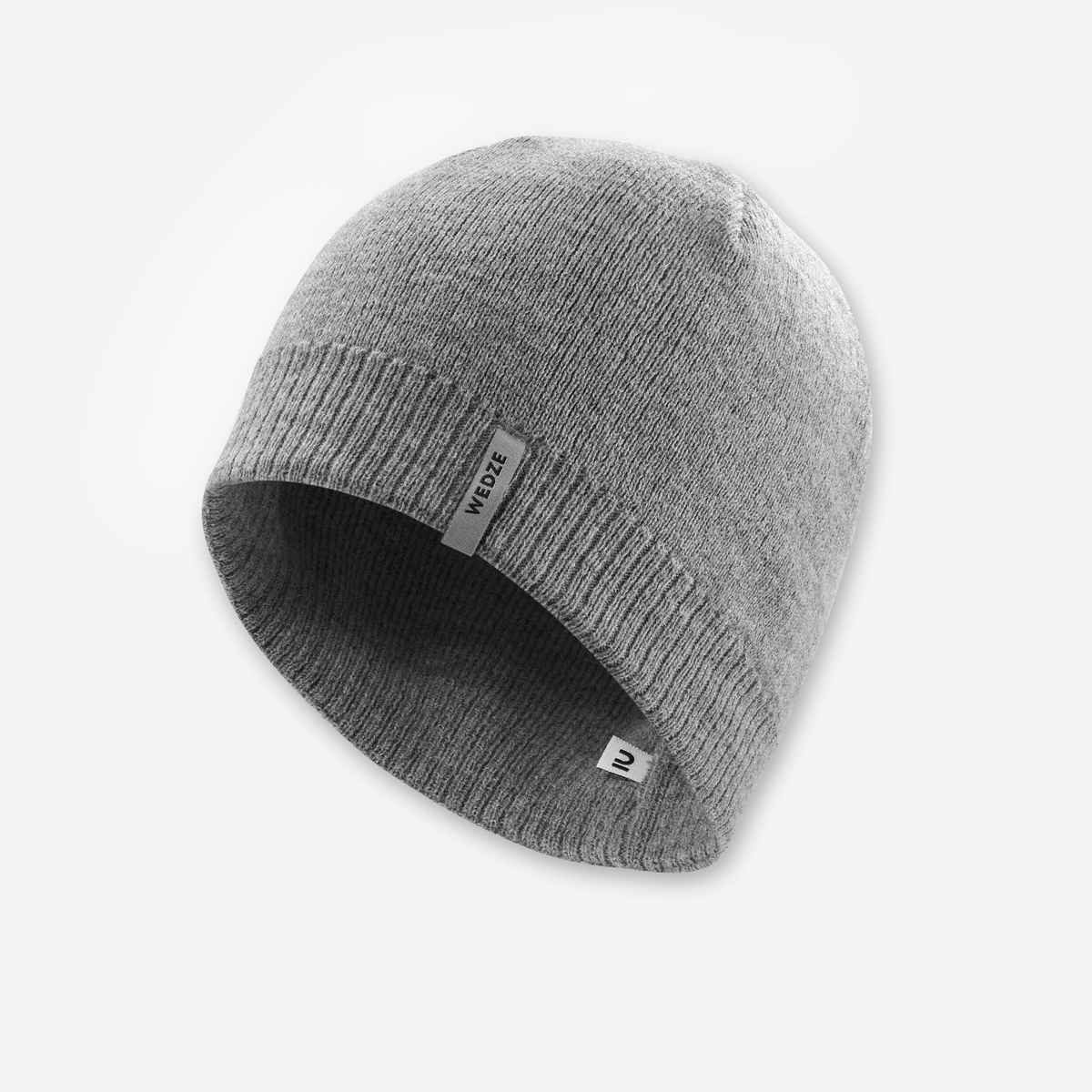 Decathlon | Wedze | Unisex Warm Winter Beanie Cap | Grey - One Size