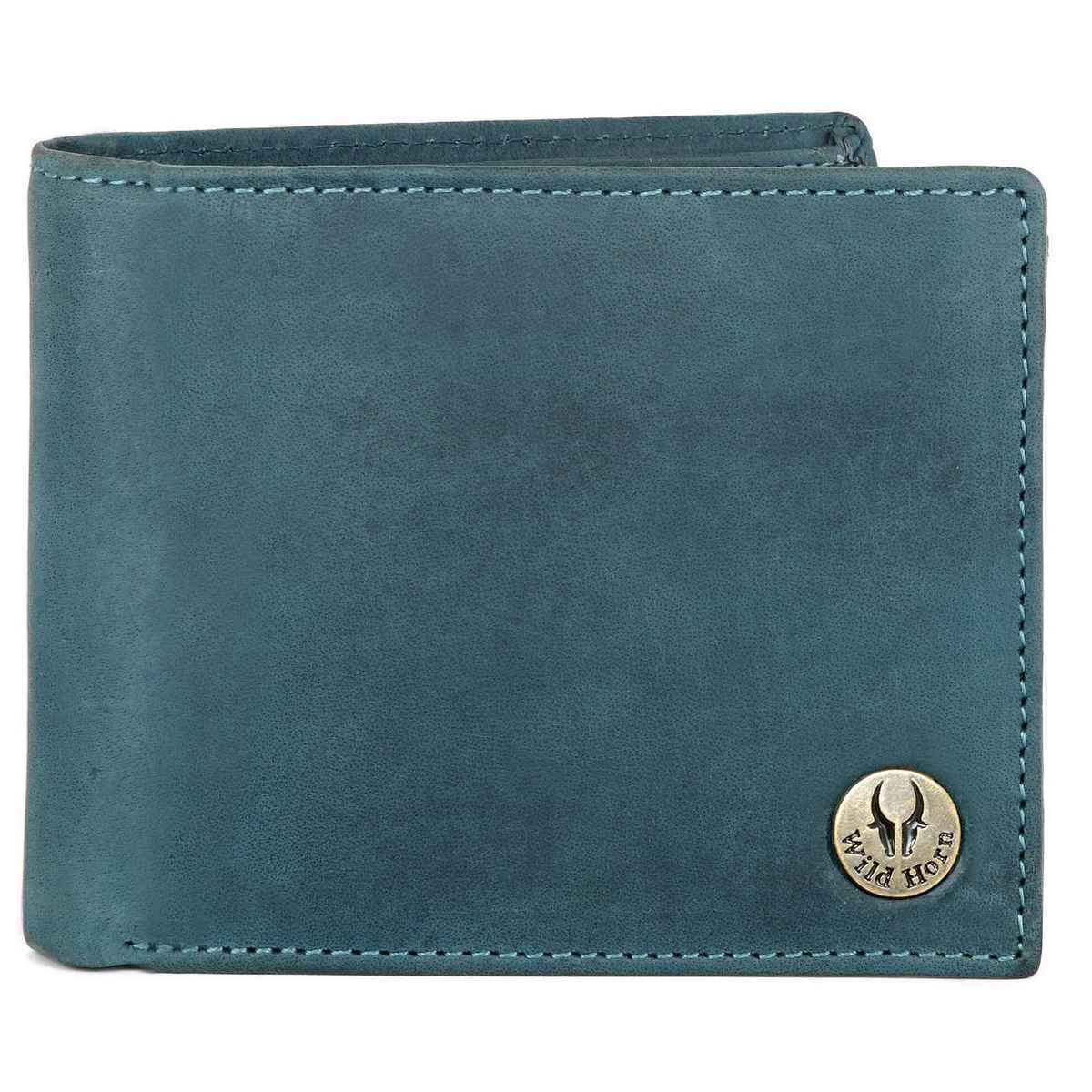 Wildhorn Men's Genuine Leather Bi-fold Wallet | Blue