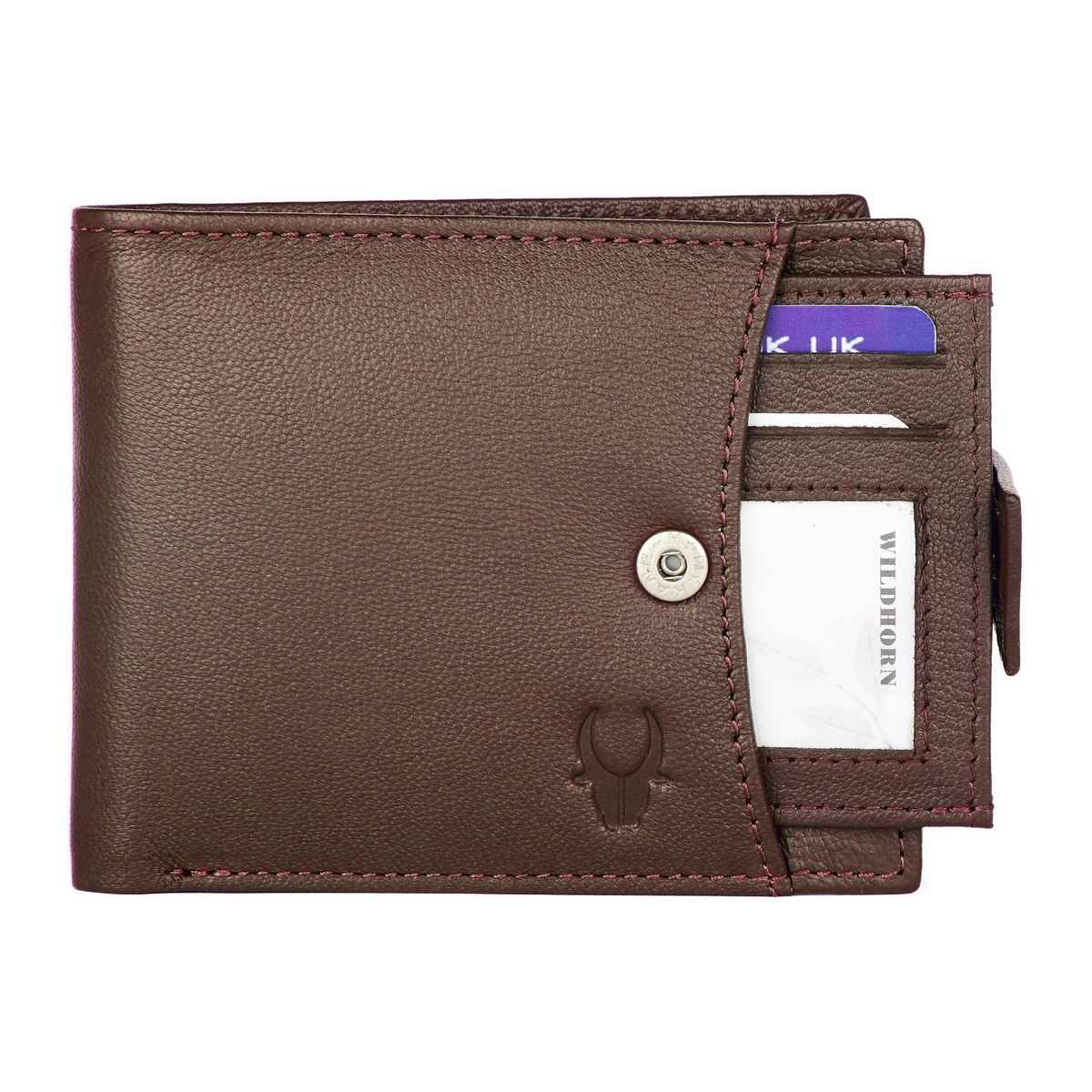 Wildhorn Men's Genuine Leather Bi-fold Wallet | Brown