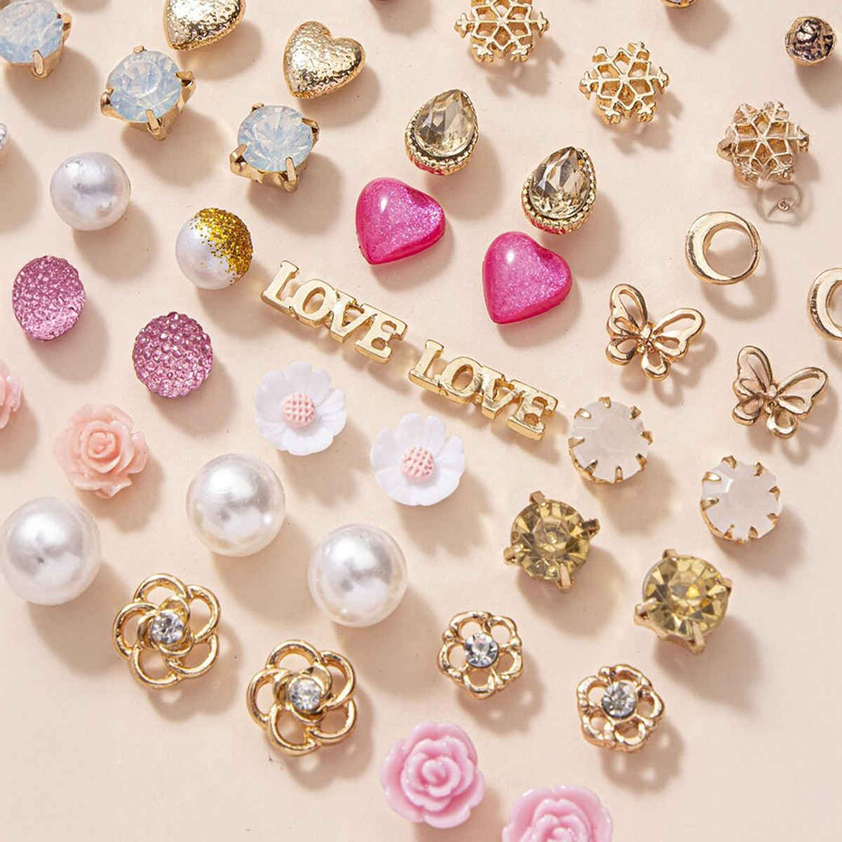 Shining Diva Fashion 30 Pairs Combo Set Latest Stylish Earrings for Women and Girls | 14780er