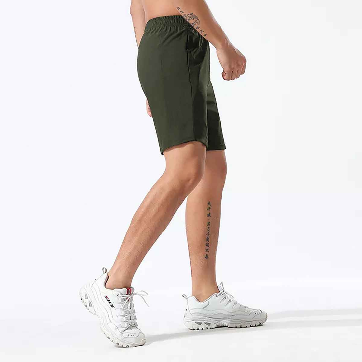 Avolt Men's Regular Fit Shorts Super Comfortable Half Pants | Olive - M