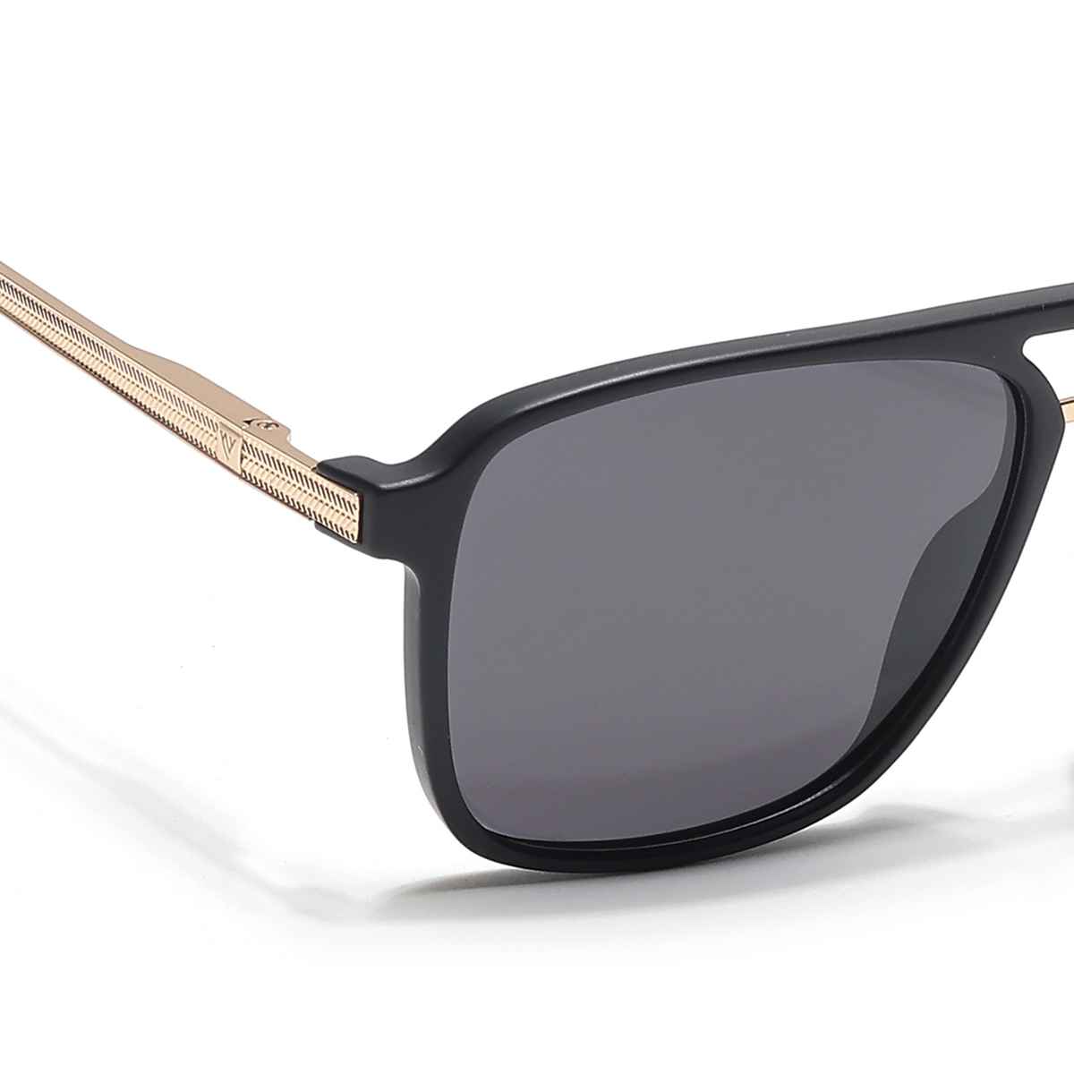 Voyage Unisex Plastic Wayfarer Sunglasses | Black - L