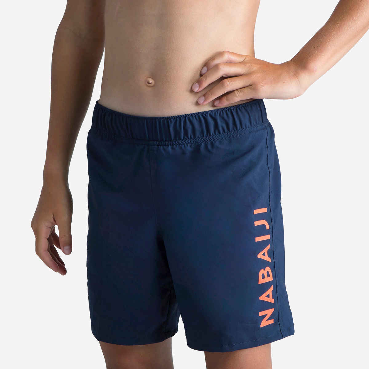 Decathlon | Nabaiji Boys Swimming Shorts | Navy Blue - 5-6 years