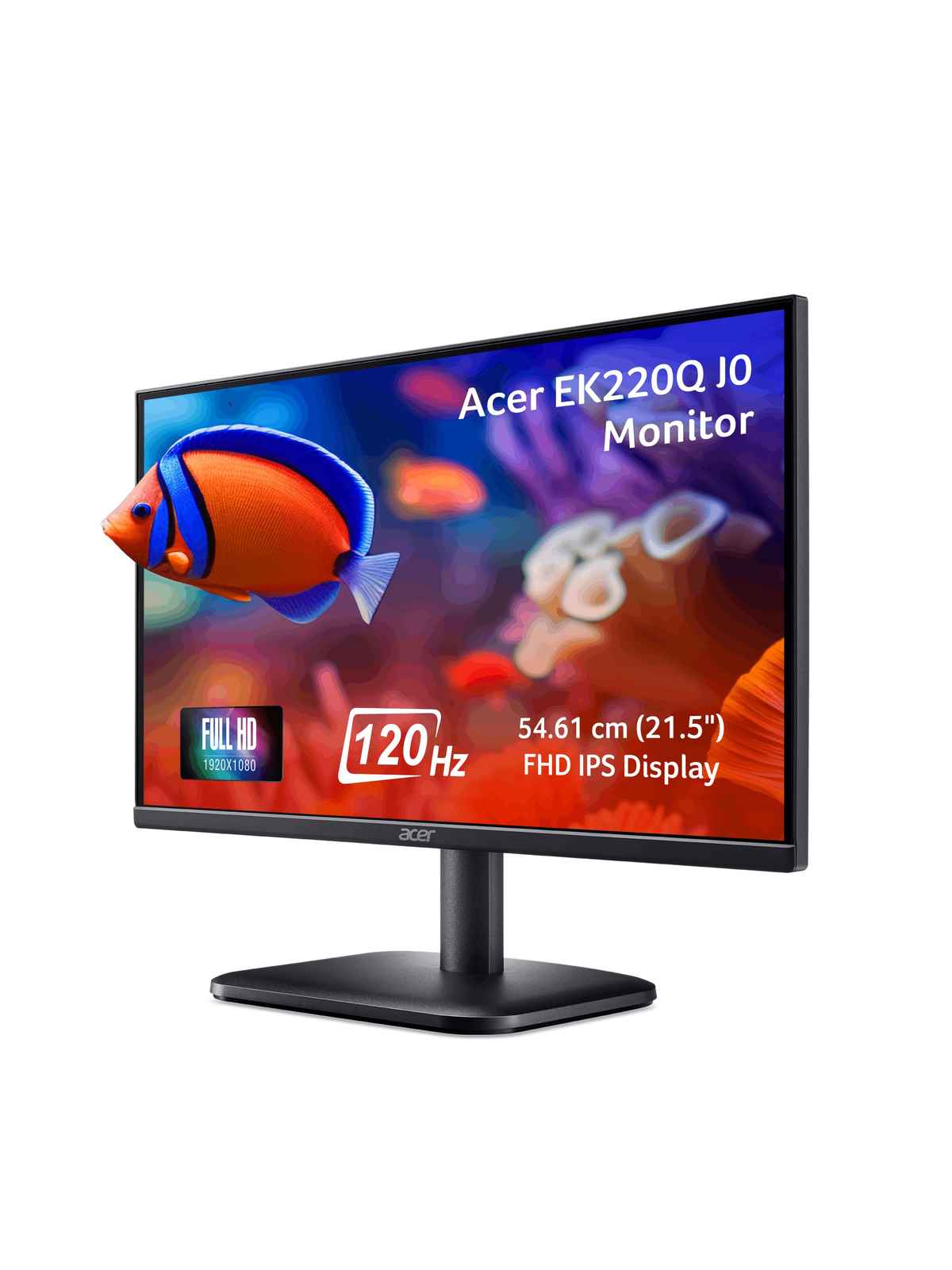 Acer EK220Q J0 21.5 Inch Full HD VA Monitor 120Hz 1ms VRB AdaptiveSync Eye Care Black