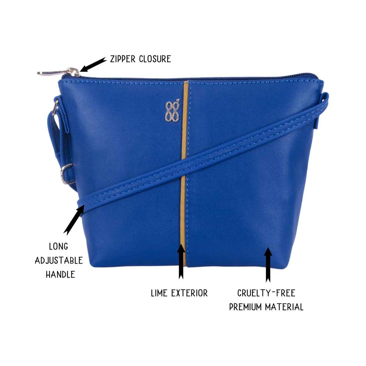 Baggit Women's Aco Sling Bag | Cobalt