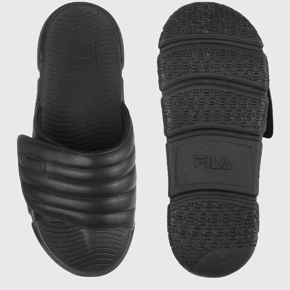 Fila Forida Sliders For Men And Women | Black | (Size- 5)