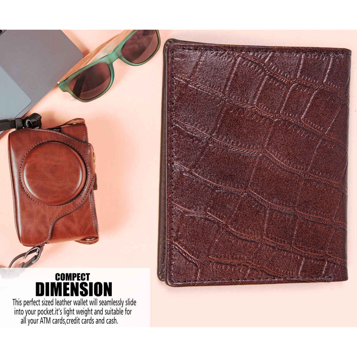 Kaezri Genuine Leather Wallet for Men | Wt crocko 1500