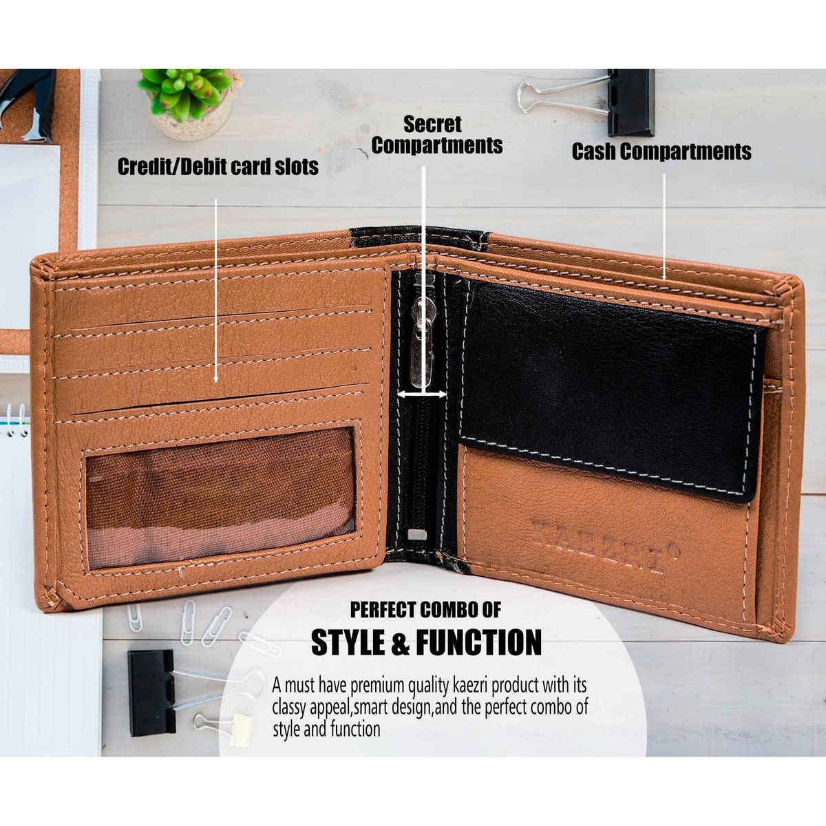 Kaezri Genuine Leather Wallet for Men | Wt bltan 2100