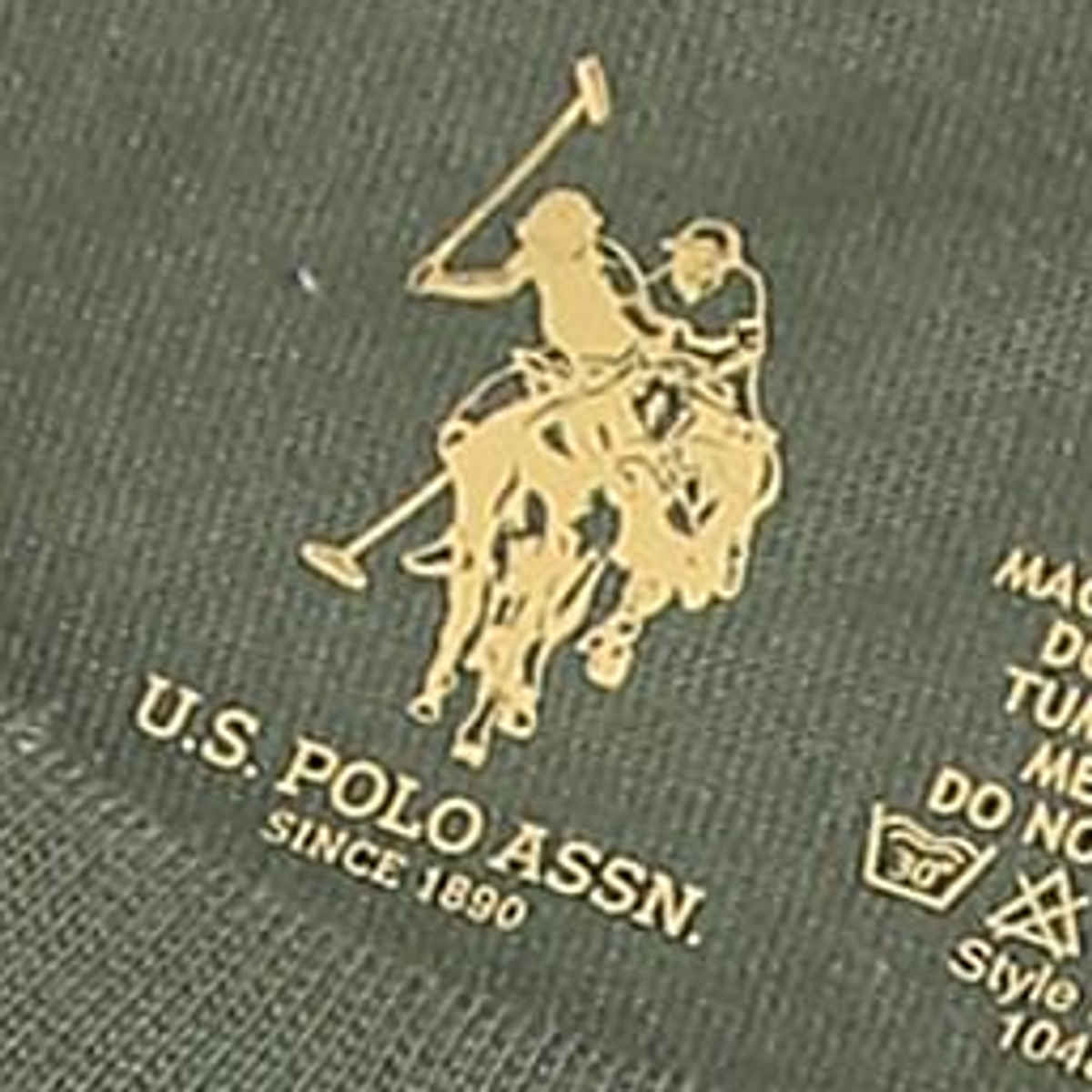 U.S. Polo Assn. Men's Tonal Logo Cotton Lounge T-Shirt | Grey and Green | Pack of 2 - S