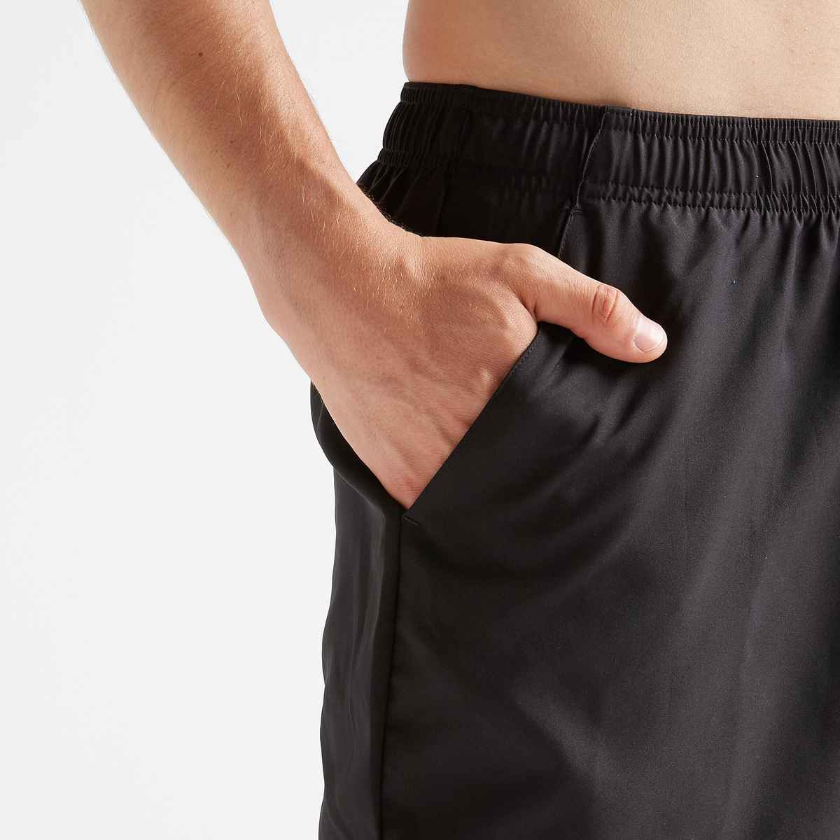 Decathlon Domyos Men's Gym Shorts Polyester | Black | XL