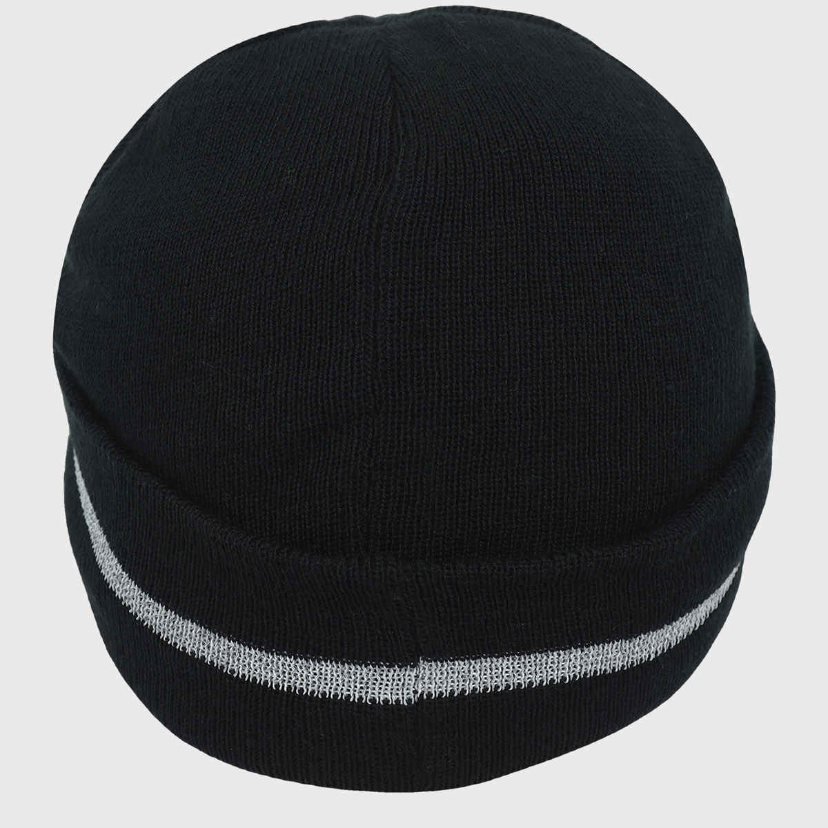 Fabseasons Unisex Solid Cotton Blend Beanie | Black - Free Size