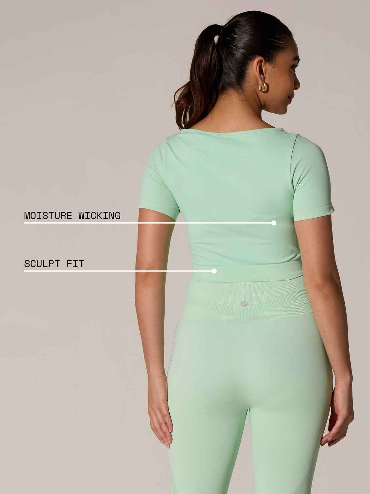 Cava Women's Sculpt Tee Seamless | Mint - M