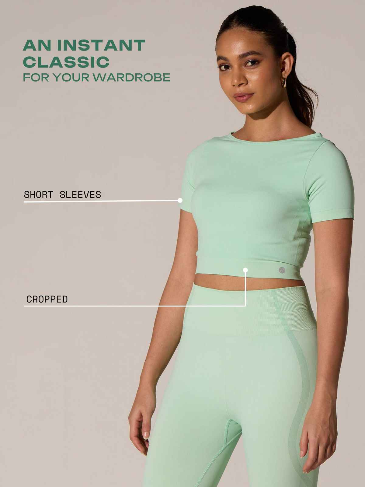 Cava Women's Sculpt Tee Seamless | Mint - M