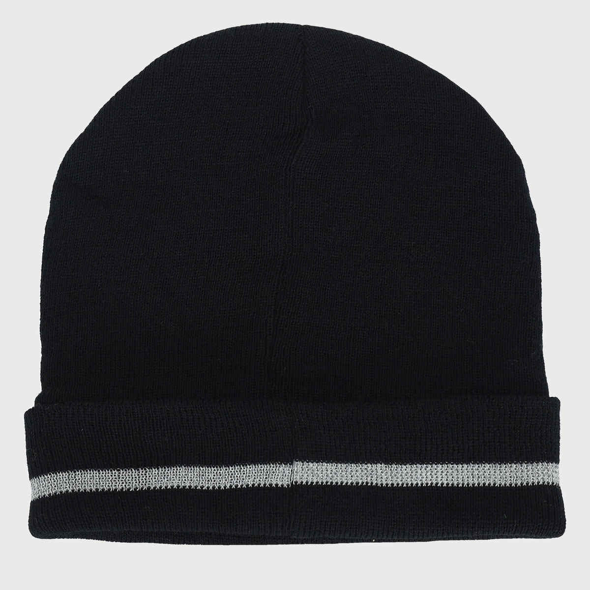Fabseasons Unisex Solid Cotton Blend Beanie | Black - Free Size