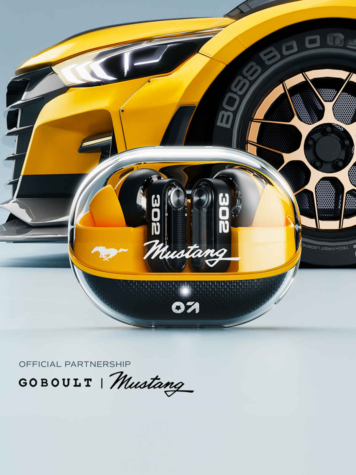GOBOULT Mustang Sprint | Turbo Yellow | 30dB ANC | 60H Playtime