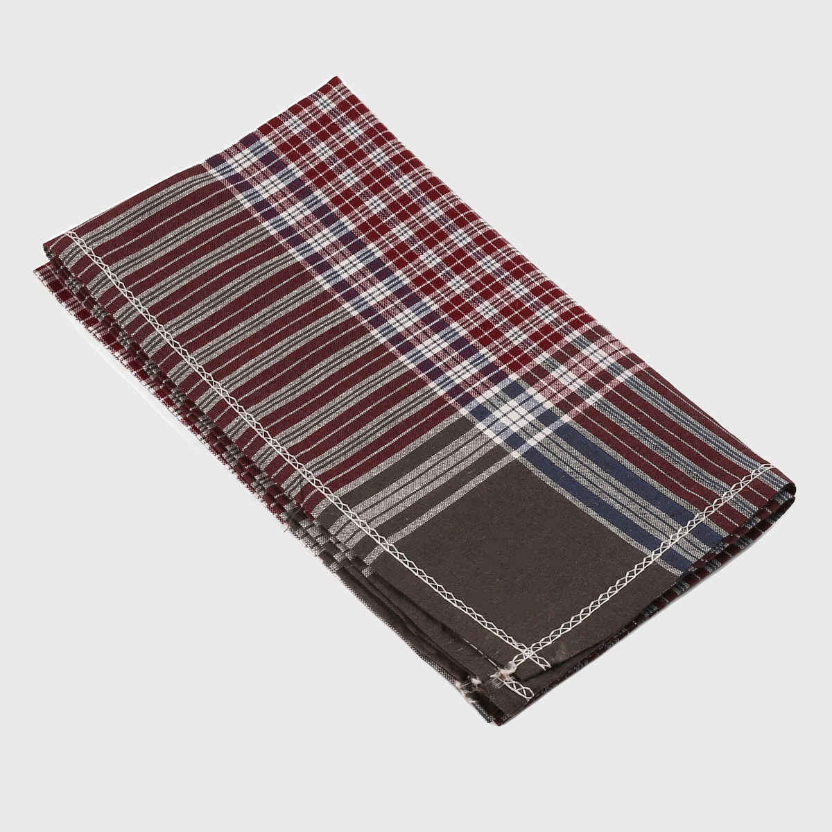 Royal Son Men's Premium Cotton Casual Handkerchief Hanky (Multicolor) - HNYK - CHKS - 6P