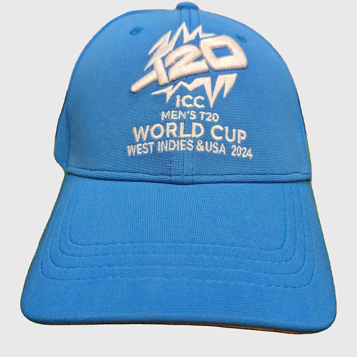 FanCode Unisex Embroidered Polyester Cricket Cap | Navy Blue and Orange - One Size