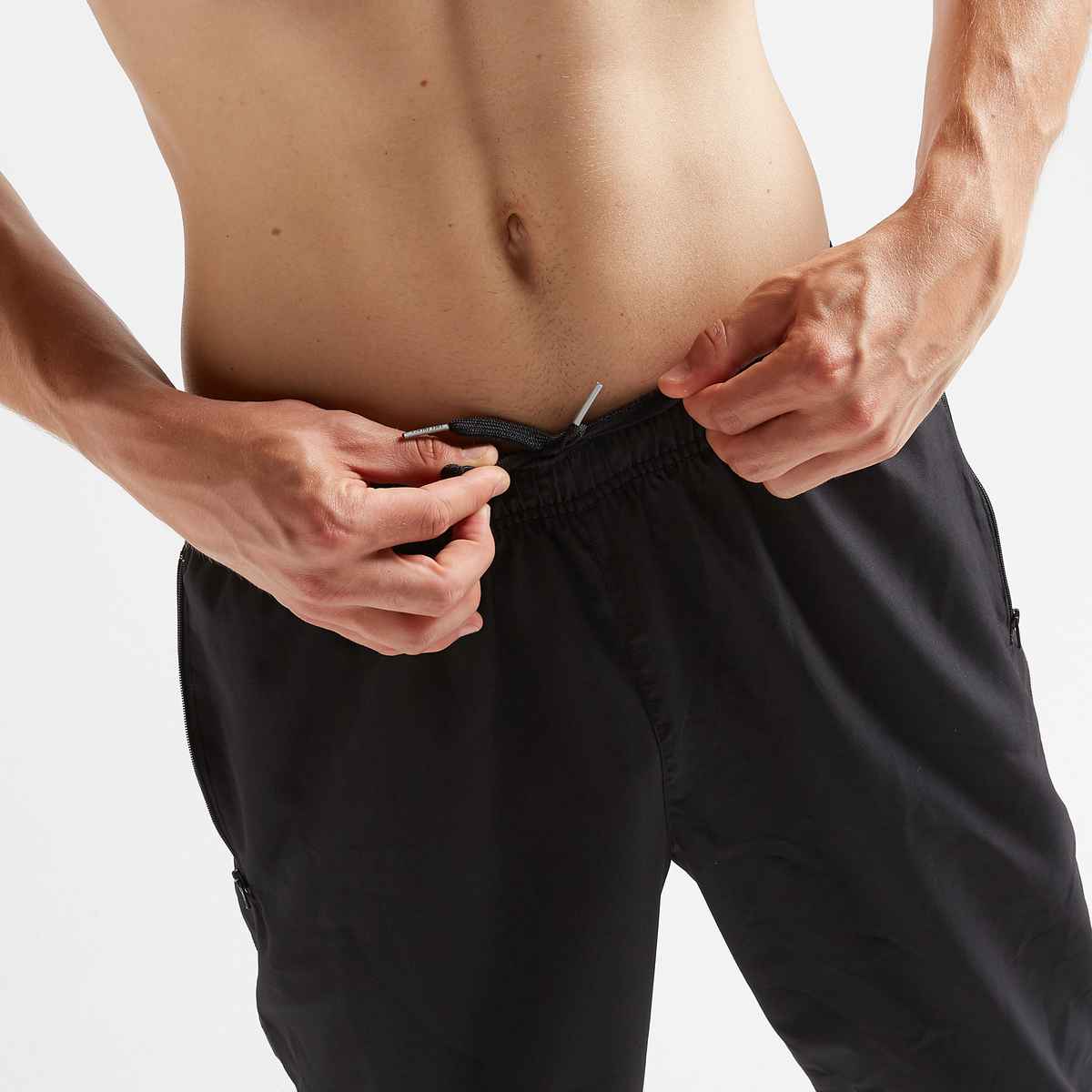 Decathlon | Domyos Men's Quick Dry Zip Pocket Gym Trackpant | Black - L