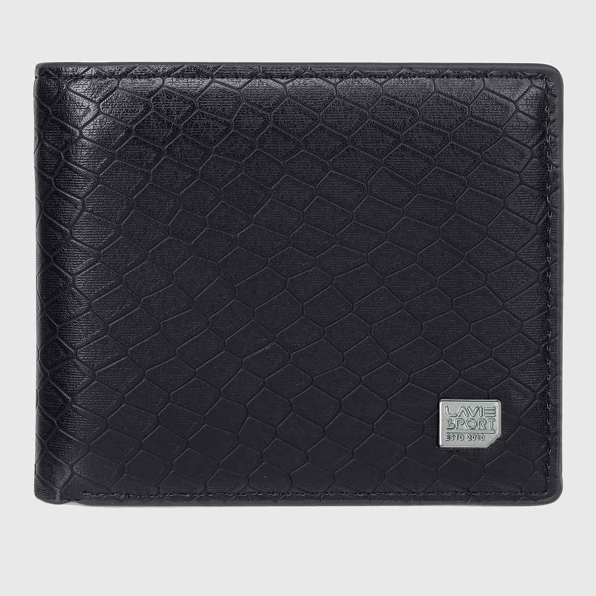 Lavie Sport James Men's Wallet | 5 Card Slots | Biofold Wallet | Synthetic Leather | Purse - Black