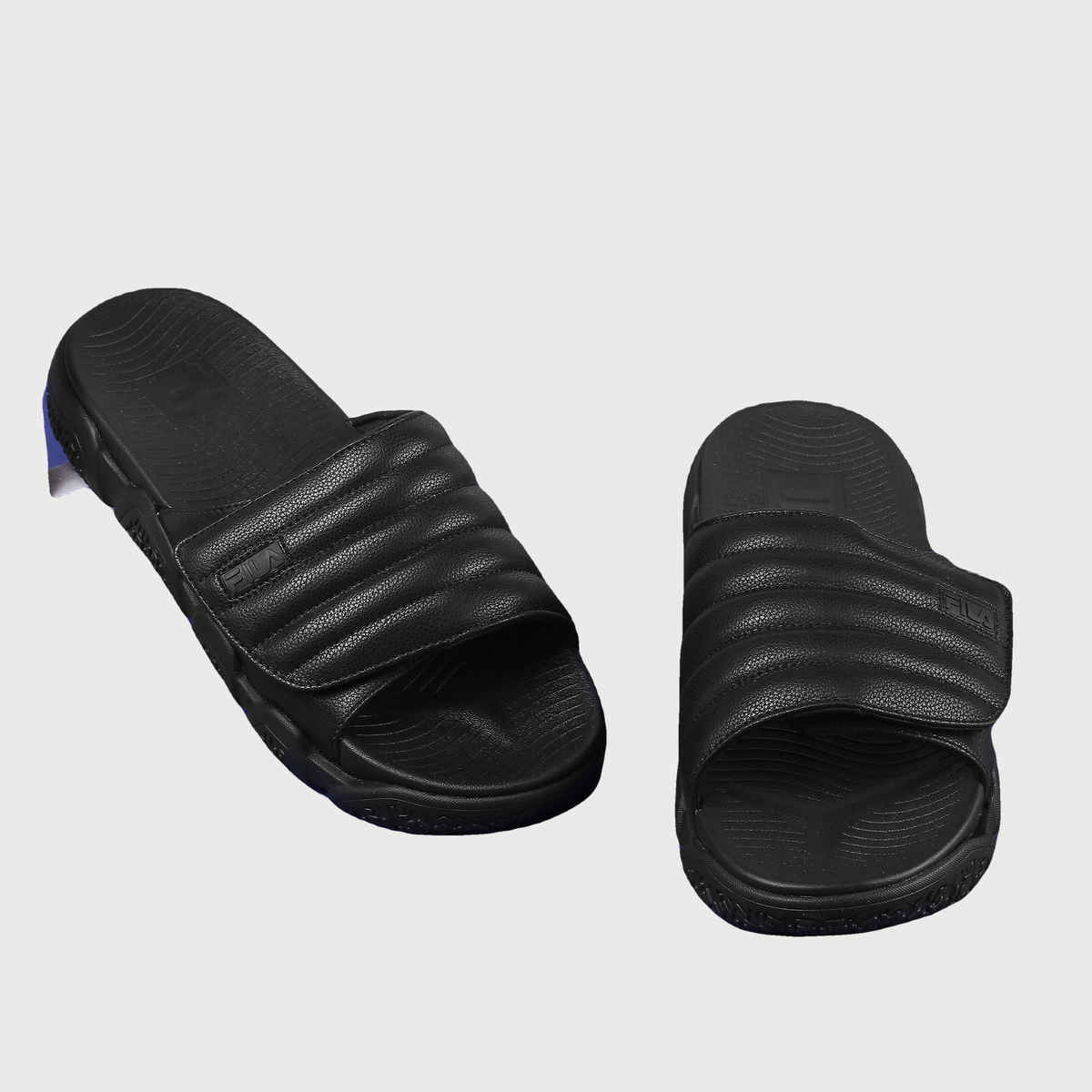 Fila Forida Sliders For Men And Women | Black | (Size- 9)