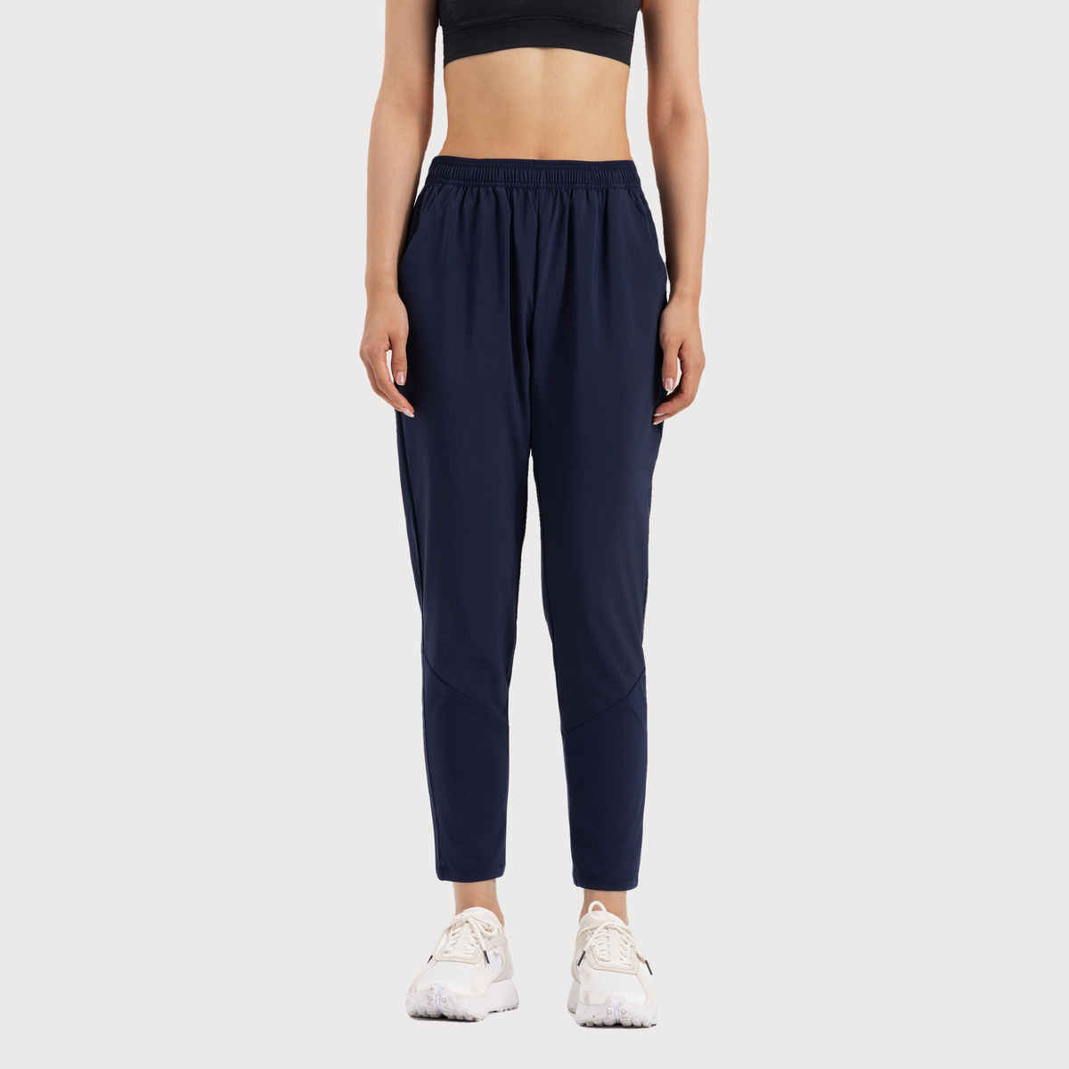 Decathlon | Domyos WoMen's Breathable Track Pants | Navy Blue - L