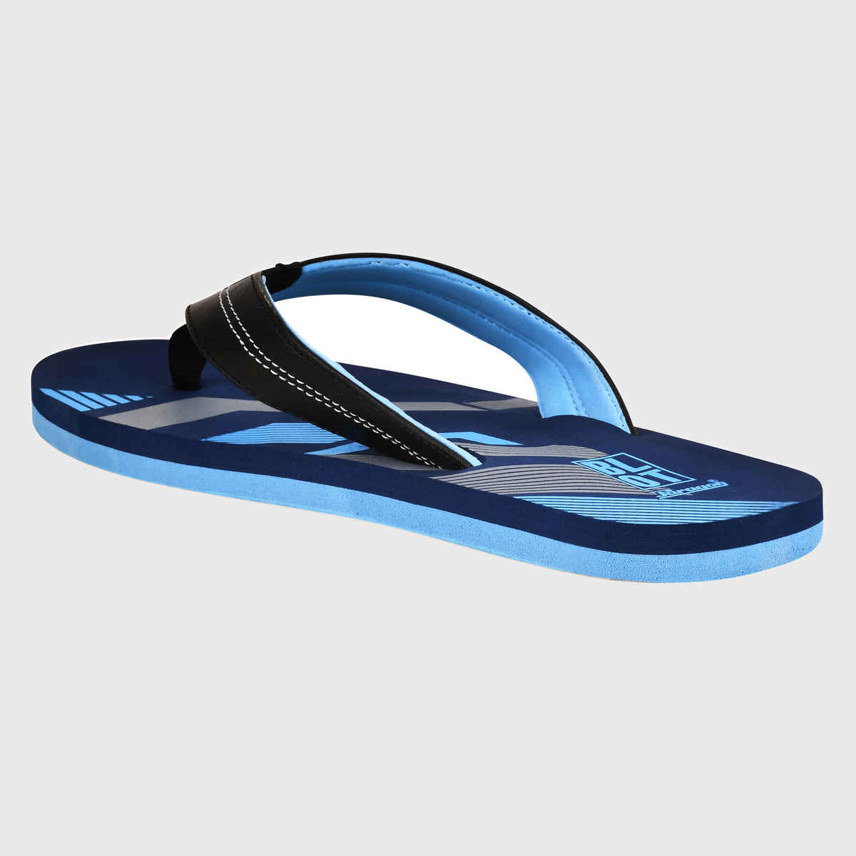 Paragon Men Printed Lightweight Rubber Thong Flipflops | Blue | UK 8