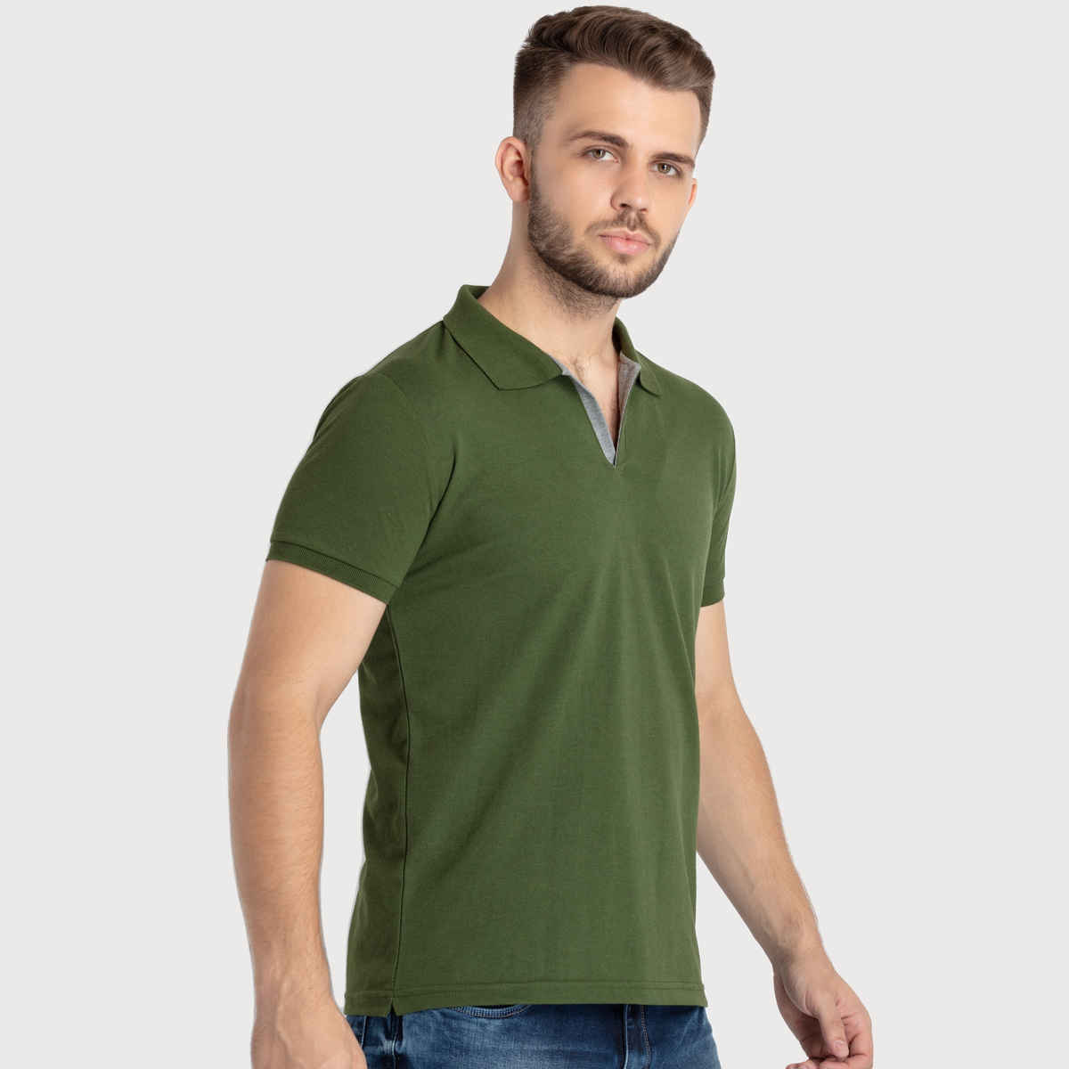 Status Quo Men Polo T-shirt - Cy Press | Slim Fit | M