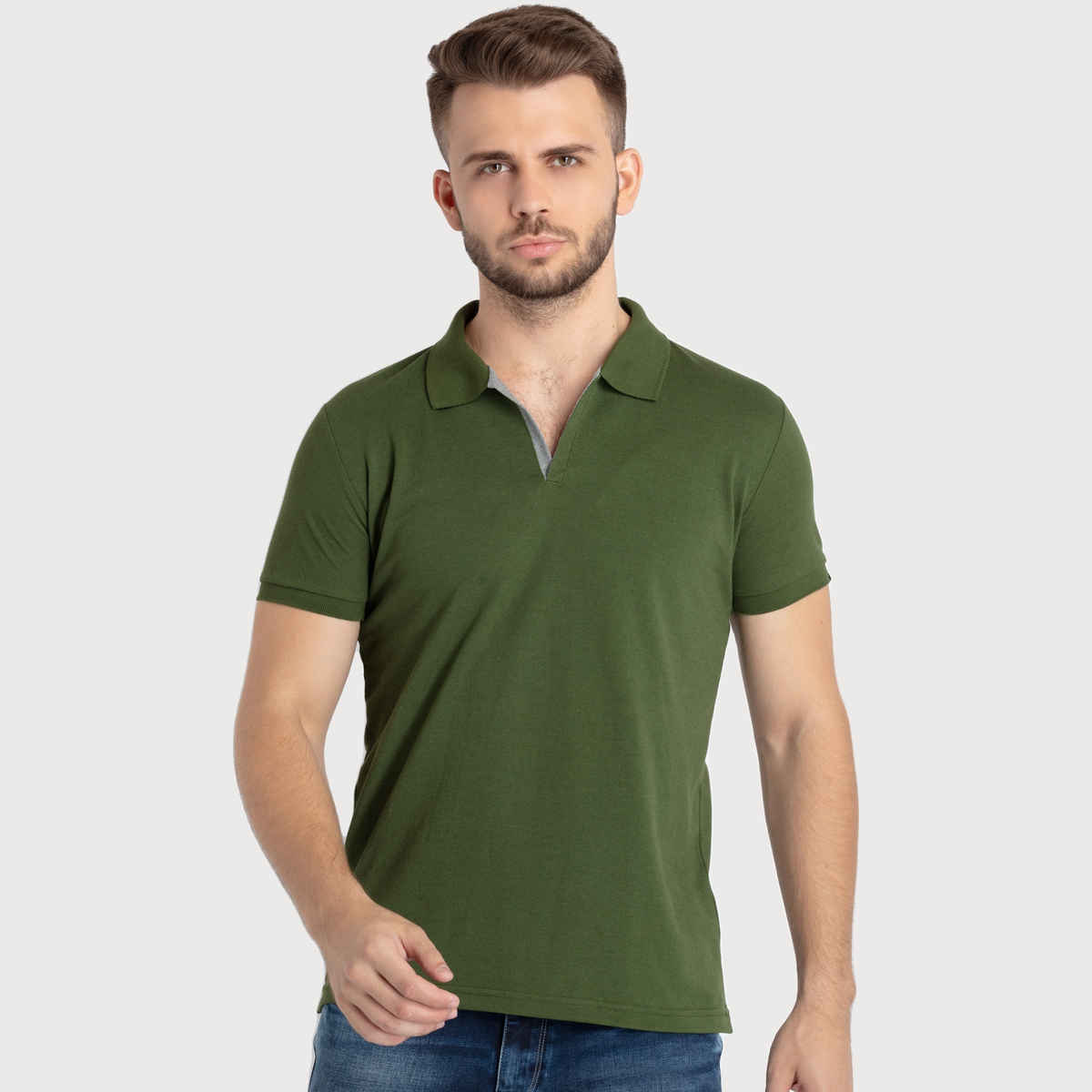 Status Quo Men Polo T-shirt - Cy Press | Slim Fit | M
