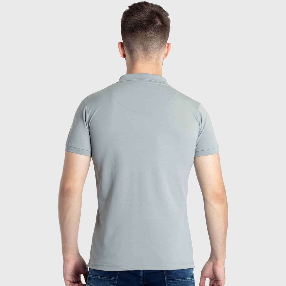 Status Quo Men Polo T-shirt - Admiral Grey | Slim Fit | XXL