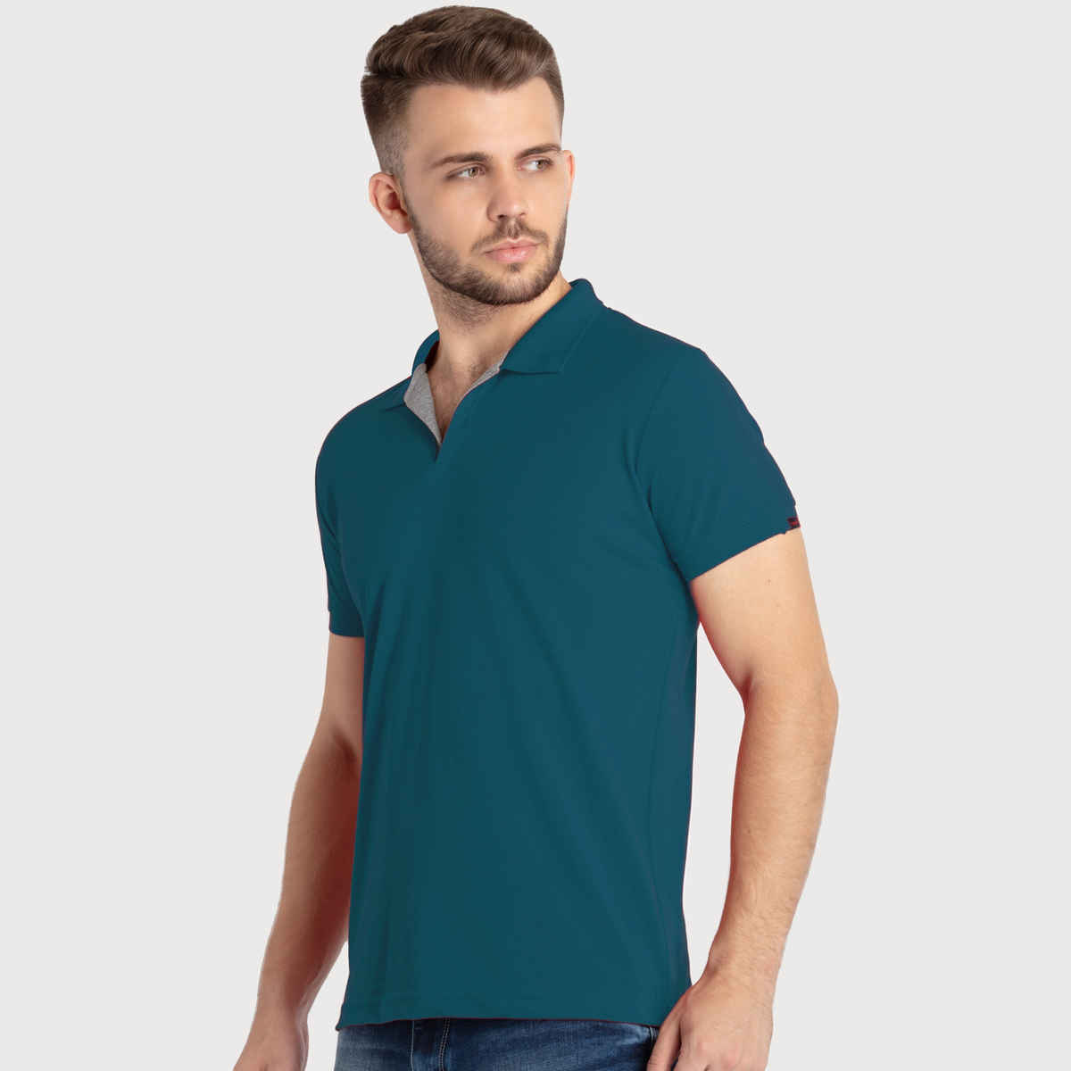 Status Quo Men Polo T-shirt - Dark Teal | Slim Fit | XL